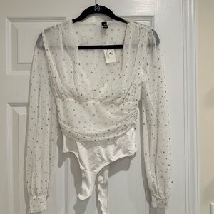 Windsor bedazzled body suit